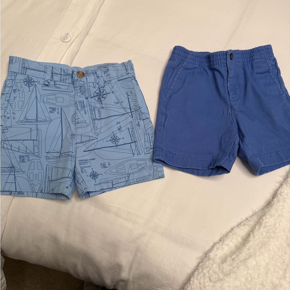 Vineyard Vines Boys' Light Blue Nautical & Royal Blue Shorts Set